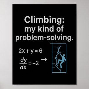 Affiche Graphique d'escalade de mon type de résolution de 