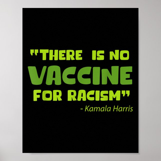 Affiche Graphique d'Humour amusant vacciné Kamala Harris C (Devant)