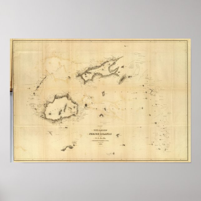 Affiche Graphique du groupe Viti ou des îles Fidji (Devant)