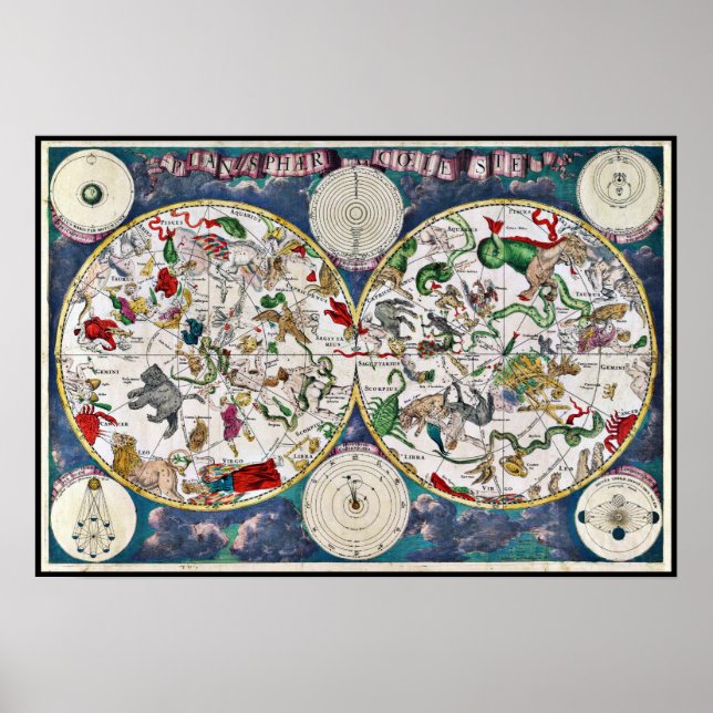 Affiche Graphique en étoile (Devant)