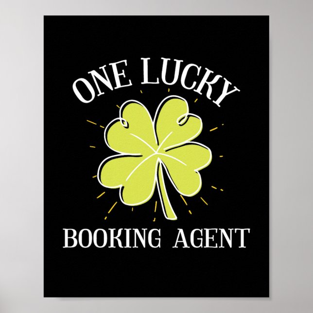 Affiche Graphique Jour de la Saint Patrick Pour Un Agent D (Devant)