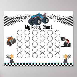 Affiche Graphique Monster Truck Potty