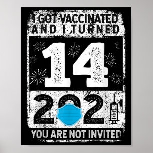 Affiche Graphique sur les Humours amusants vaccinés 2021 C