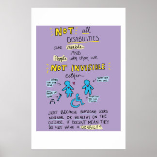 Affiche Graphique Toutes les déficiences ne sont pas visib