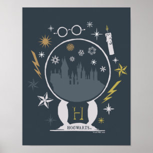 Affiche Graphisme Boule à Neige HOGWARTS™