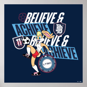 Affiche Graphisme Club de Football LOONEY TUNES™ Lola Bunn