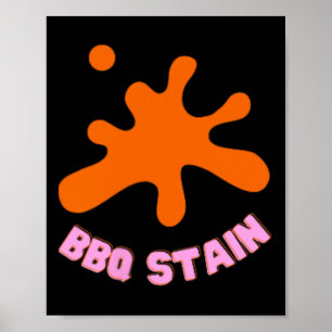 Affiche Graphisme Coloré Bbq Tige Art