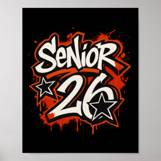 Affiche Graphisme de fin d'études de style Graffiti Drip S