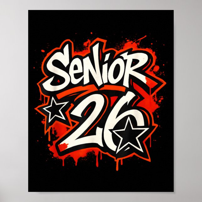Affiche Graphisme de fin d'études de style Graffiti Drip S (Devant)