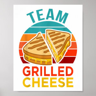 Affiche Graphisme de l'amoureux du sandwich au fromage gri