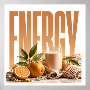 Affiche Graphisme éditorial de bien-être de luxe énergétiq