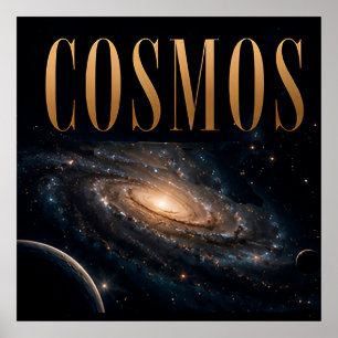 Affiche Graphisme éditorial de luxe Cosmos Space