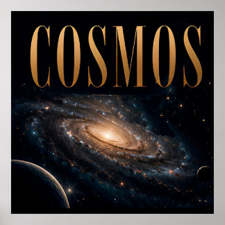 Affiche Graphisme éditorial de luxe Cosmos Space