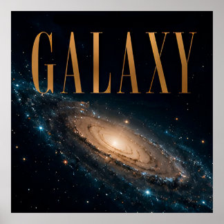 Affiche Graphisme éditorial de luxe pour l'espace galactiq