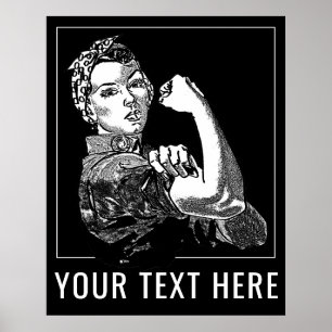 Affiche Graphisme en ligne Rosie-The-Riveter personnalisab