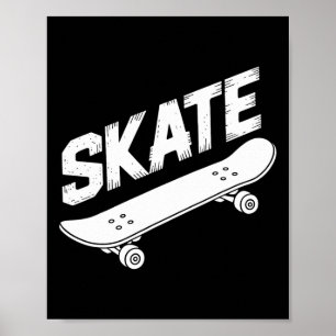 Affiche Graphisme vintage sport skateboarding Skate Skateb