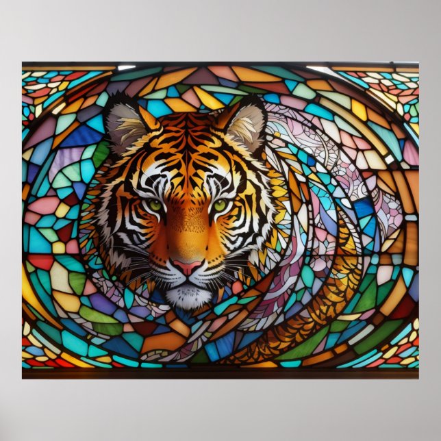 Affiche *~* Gras AP68 TIGER Tiré Imaginaire 5:4 (Devant)
