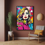 Affiche Gras Retro Pop Art Portrait<br><div class="desc">Transformez votre espace avec "Bold Retro Pop Art Portrait", une affiche d'art générée par l'IA et colorée qui capture l'essence de l'art pop. Idéal pour ajouter une touche rétro à votre maison ou bureau, ce portrait audacieux est parfait pour les amateurs de culture pop et de design contemporain. Laissez cette...</div>