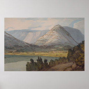 Affiche Grasmere De La Rydal Road, 1786, Francis Towne