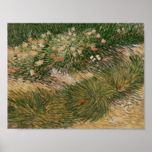 Affiche Grass & Butterflies (F460) Van Gogh Art
