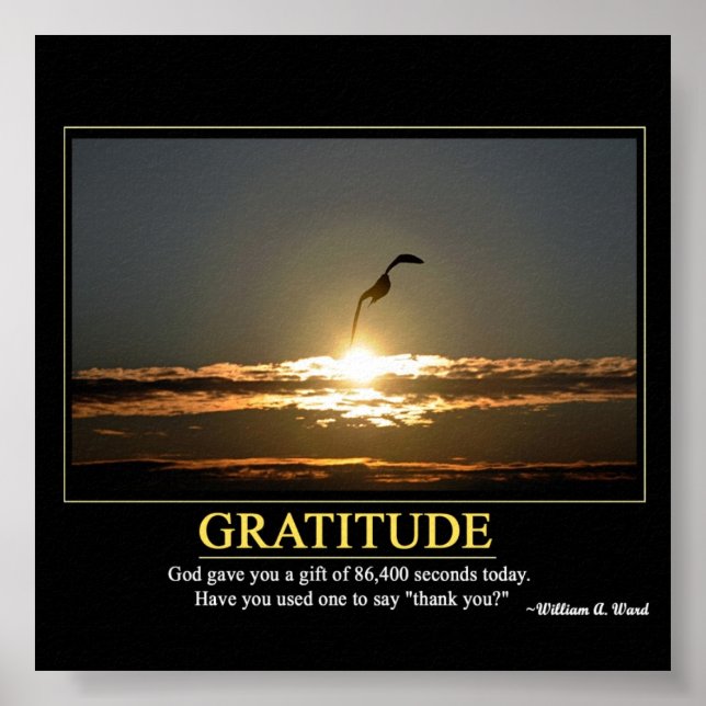 Affiche Gratitude (Devant)