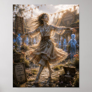 Affiche Gratitude / Danseur folklorique / Ancienne foire