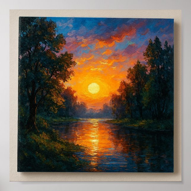 Affiche Gratitude du coucher du soleil dans le désert - Ar (Devant)