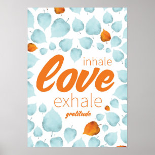 Affiche Gratitude Encouragement Success Life Tips QuoteArt