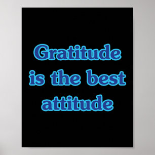 Affiche Gratitude Est Le Meilleur Sticker De Citation D'At