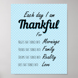 Affiche Gratitude et appréciation citent la pensée positiv