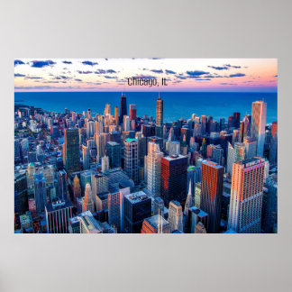 Affiche Gratte-ciel de Chicago, Illinois