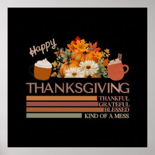 Affiche Gratuit Gratuit Conception De Thanksgiving
