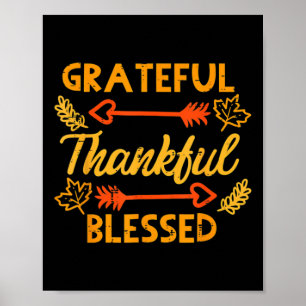 Affiche Gratuit Merci Blessé Automne Thanksgiving Automne