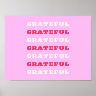 Affiche Gratuit, Remerciements, Citation De Gratitude, Ros
