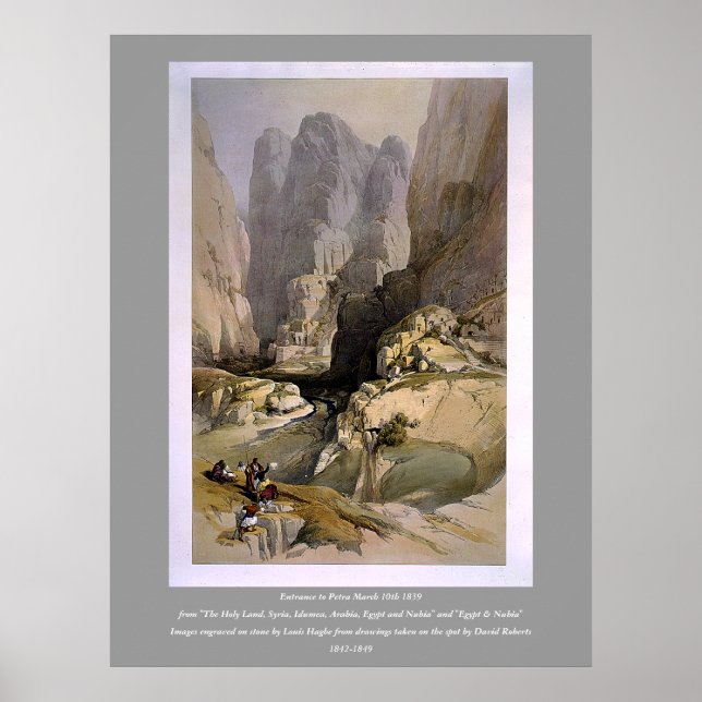 Affiche Gravé sur pierre par Louis Haghe (Devant)