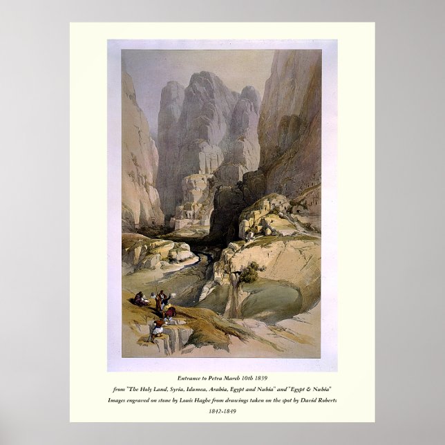 Affiche Gravé sur pierre par Louis Haghe (Devant)