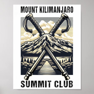 Affiche Gravi le sommet du Mont Kilimanjaro Club de randon