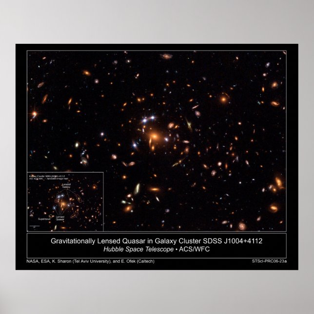 Affiche GravitationallyLensedQuasarInGalax (Devant)
