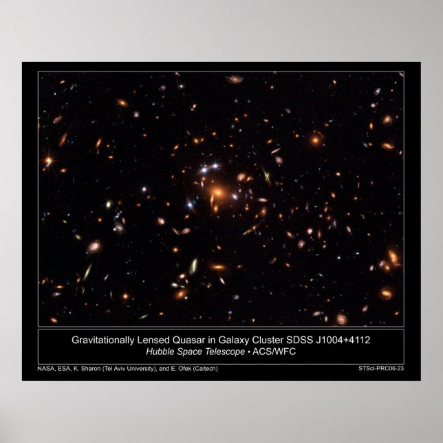 Affiche GravitationallyLensedQuasarInGalax (Devant)