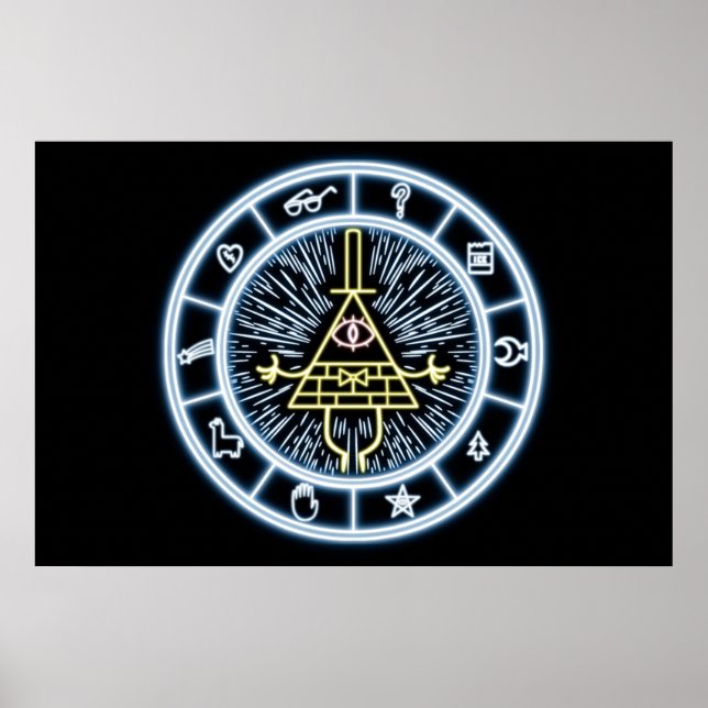 Affiche Gravity Falls Bill Cipher Wheel (Devant)