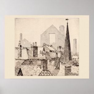 Affiche Gravures de fantômes de Cornouailles, Réimpression