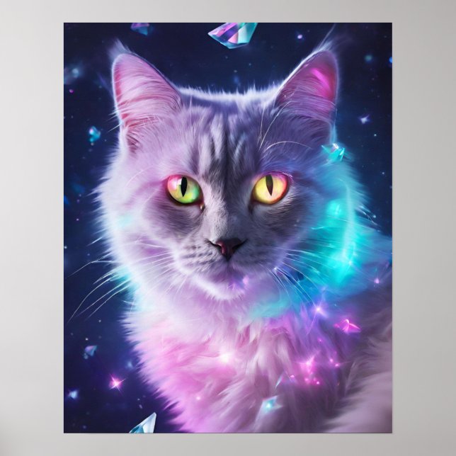 AFFICHE GRAY CAT RAINBOUR ARGENT (Devant)
