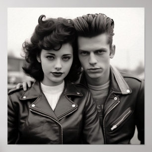 Affiche Greaser Punk Couple