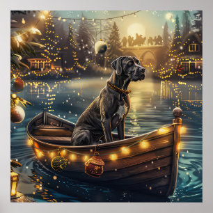 Affiche Great Dane Christmas Festive Voyage