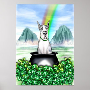 Affiche Great Dane MerleB Pot O Gold