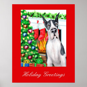 Affiche Great Dane Stockings Mantle