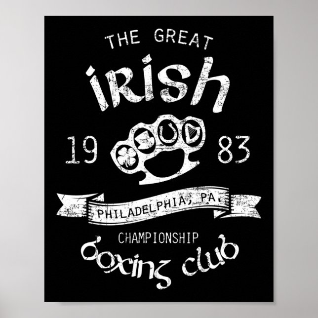 Affiche Great Irish Philadelphia St. Patrick's Boxing Club (Devant)
