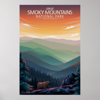 Affiche Great Smoky Mountains