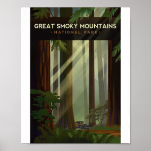 Affiche Great Smoky Mountains National Park Litho Artwork