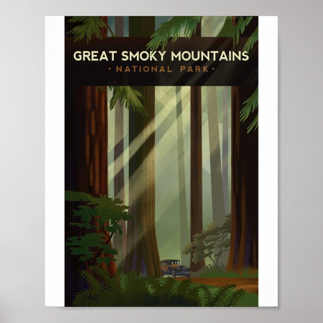 Affiche Great Smoky Mountains National Park Litho Artwork (Devant)